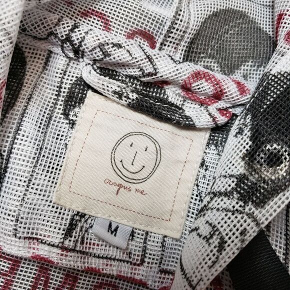 Octopus me anime weird mesh short sleeve hooded shirt. - Picture 6 of 15